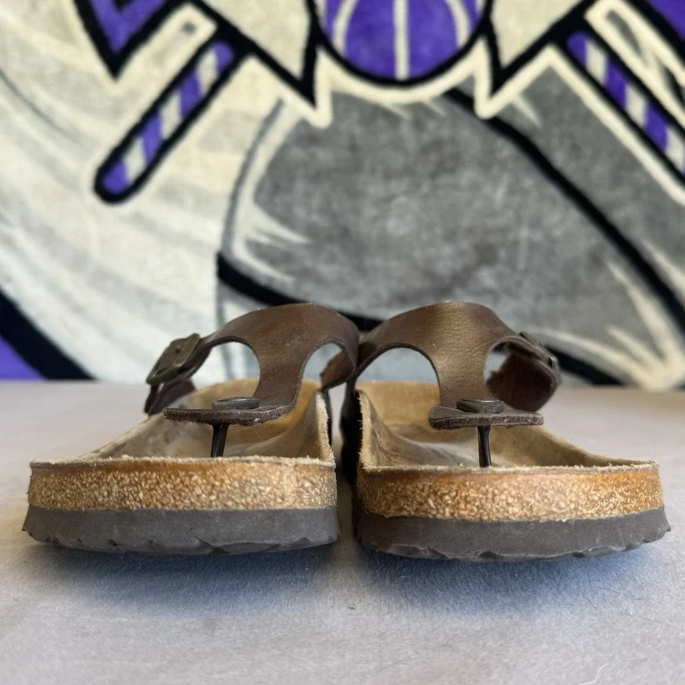 Size 39/W8 -‎ Birkenstock Gizeh Birko-Flor Womens Comfort Casual Sandals
